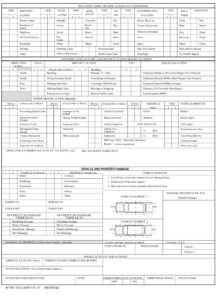 AF Form 1315 – Accident Report - AF Forms