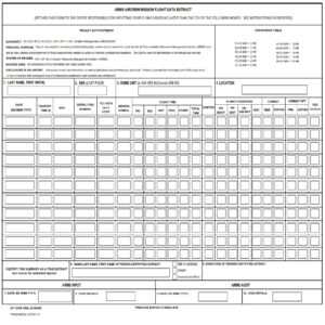 AF Form 3520 – Arms Aircrew/Mission Flight Data Extract - AF Forms