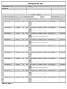 AF Form 4331 - Munitions Transaction Sheet - AF Forms