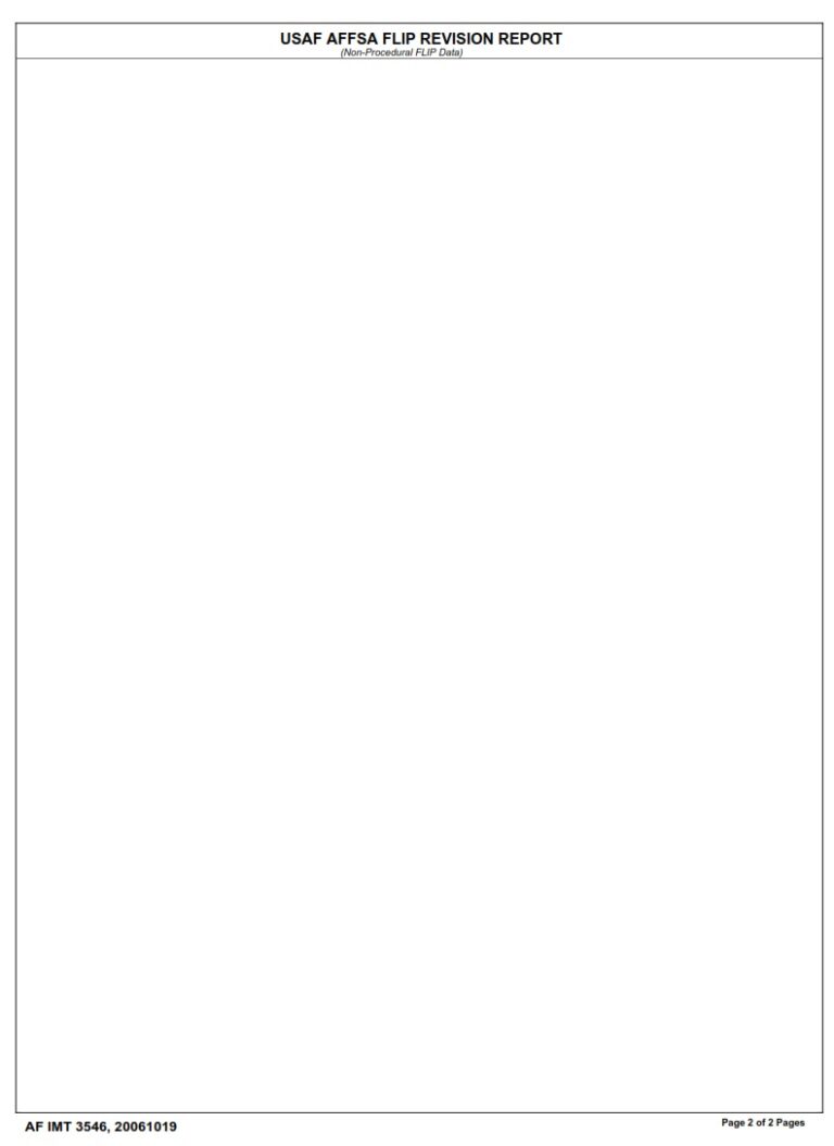 AF Form 3546 USAF Affsa Flip Revision Report AF Forms