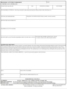 High Risk Activity Form Example AF Form 4391 - High-Risk Activities Worksheet - AF Forms