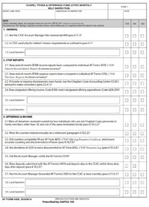 AF Form 4409 - Chapel Tithes And Offering Fund (CTOF) Monthly Self ...