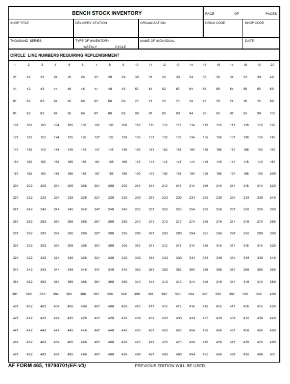 AF Form 465