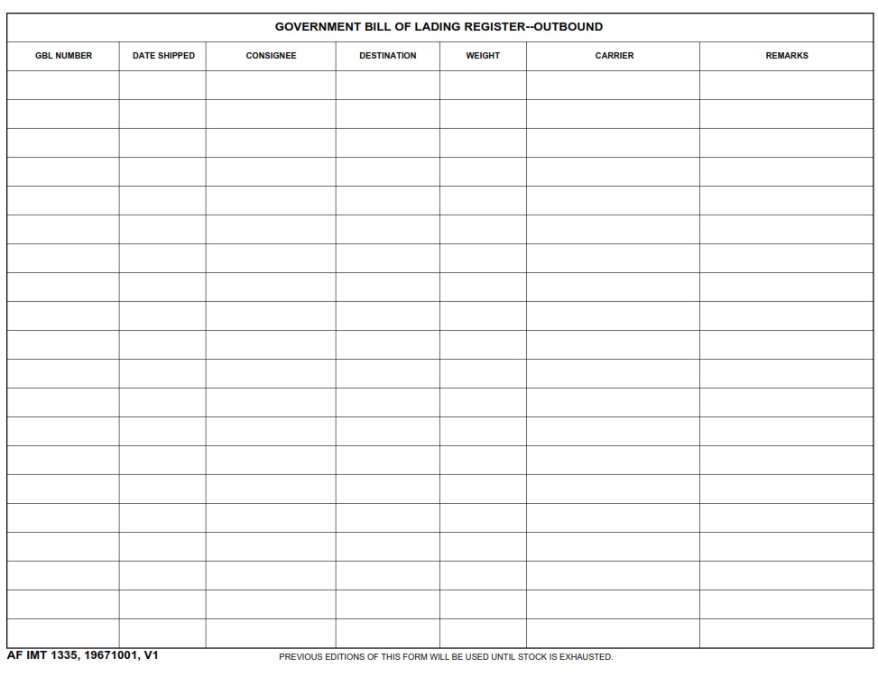 AF Form 1335