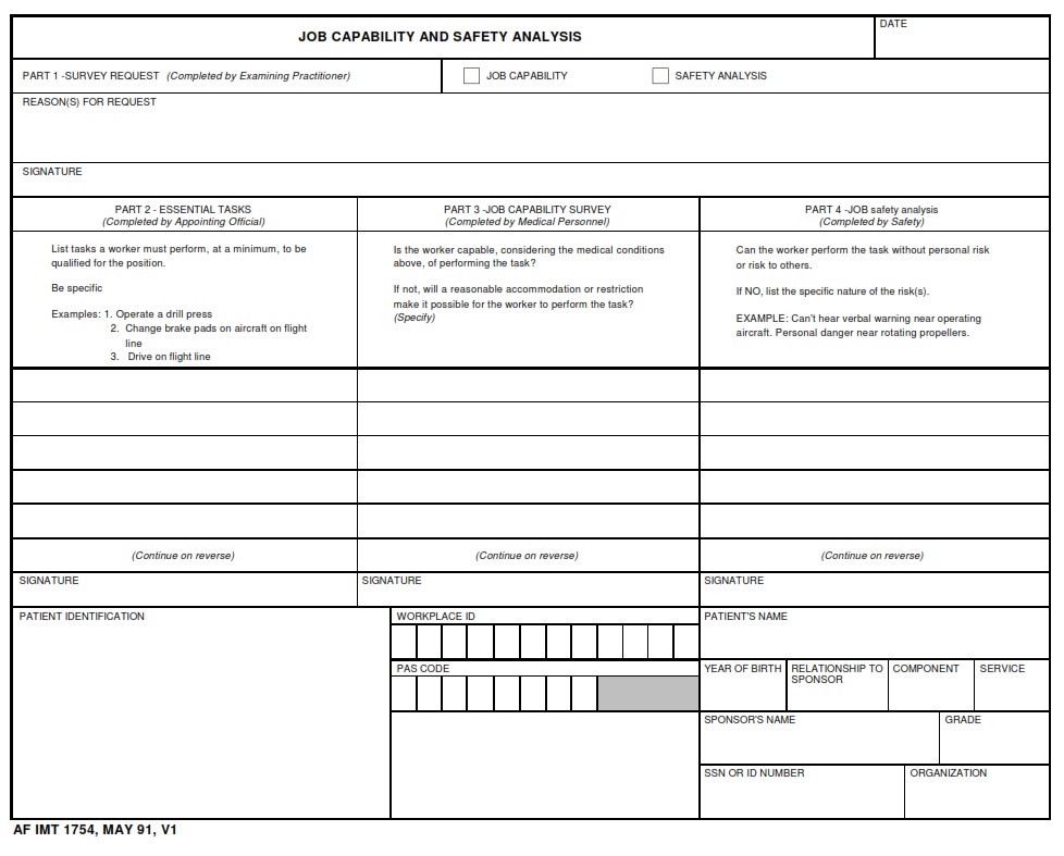 AF Form 1754