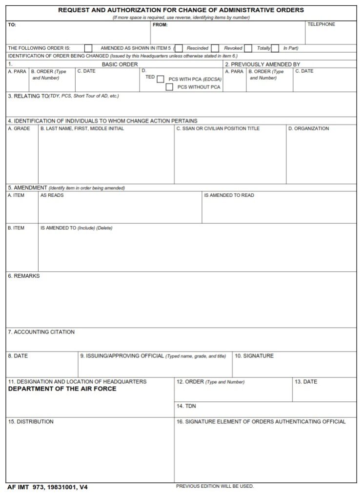 af-form-973-request-and-authorization-for-change-of-administrative